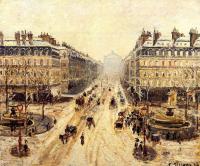 Pissarro, Camille - Avenue de l'Opera, Snow Effect